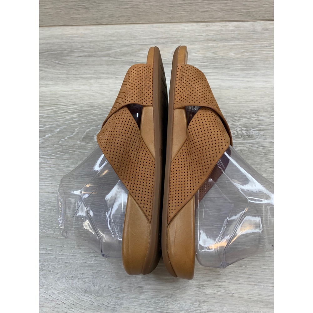 FitFlop Women's Lulu Sandals Cross Tan Brown 10‎ Leather Casual Comfort Shoes - Picture 5 of 10